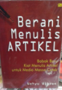 berani menulis artikel